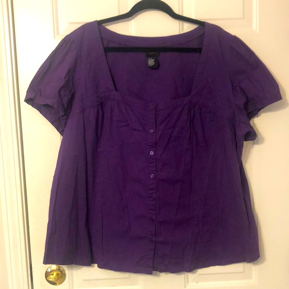 torrid Tops - Torrid size 4 purple button down shirt.